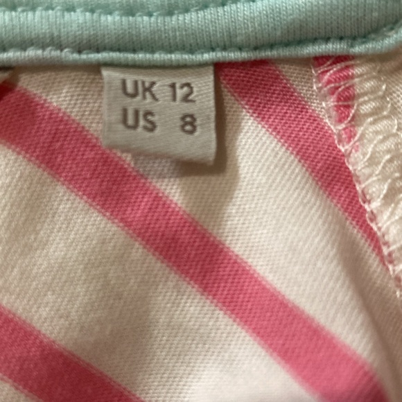 Boden Kathleen Jersey Stripe Broderie Collar Top - Picture 7 of 11